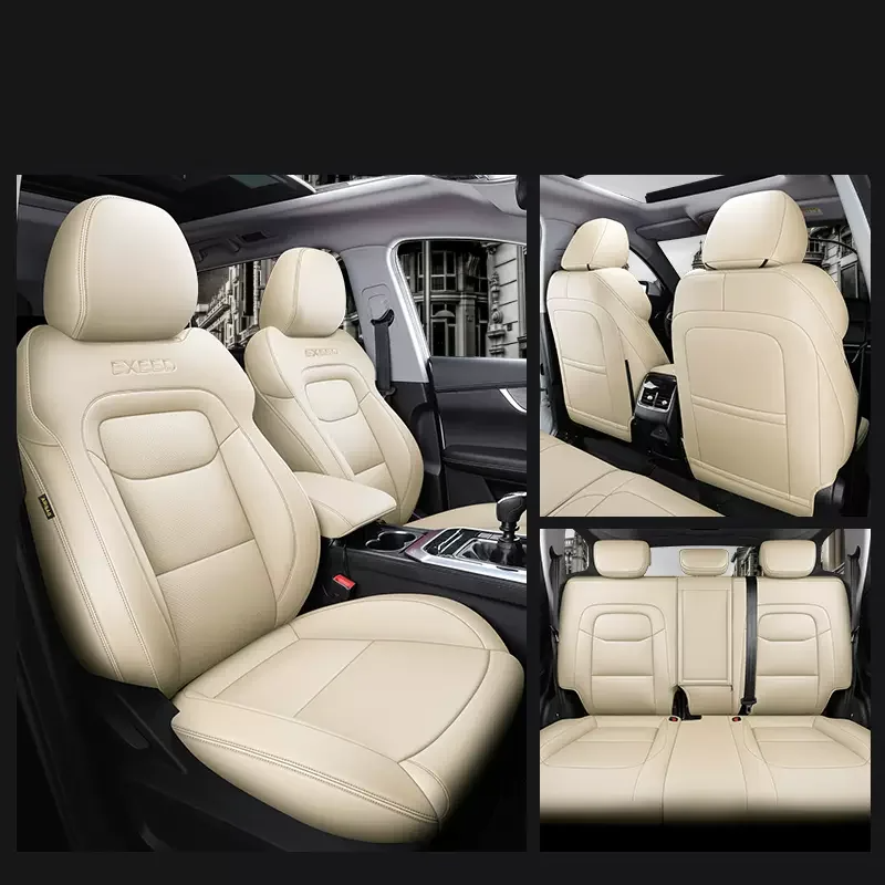 Custom Seat Cover for Volvo XC90 Full Surround Nappa and Genuine Leather - DZX Cover