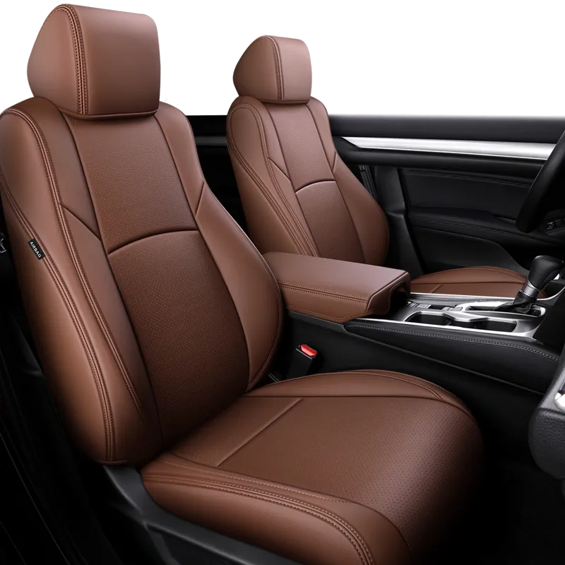 Custom Seat Covers Specific For Honda Civic Front Row Nappa and Genuine Leather - DZX Cover