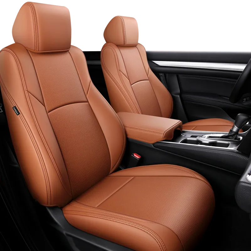 Custom Seat Covers Specific For Honda Civic Front Row Nappa and Genuine Leather - DZX Cover