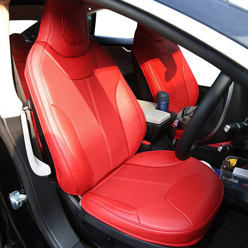 TeslaGX Tesla Model S Custom Fit Car Seat Cover Accessories Full Covered High Quality Leather 5 Seaters Cushion - TeslaGX Official Store