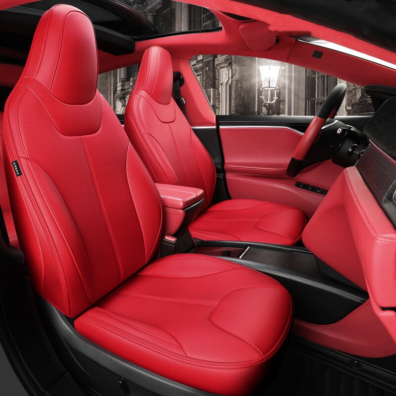 Car Accessories Seat Covers For Tesla Model X 360 Degree Full Covered High Quality Leather Cushion Fit 6 or 7 Seaters - TeslaGX Official Store